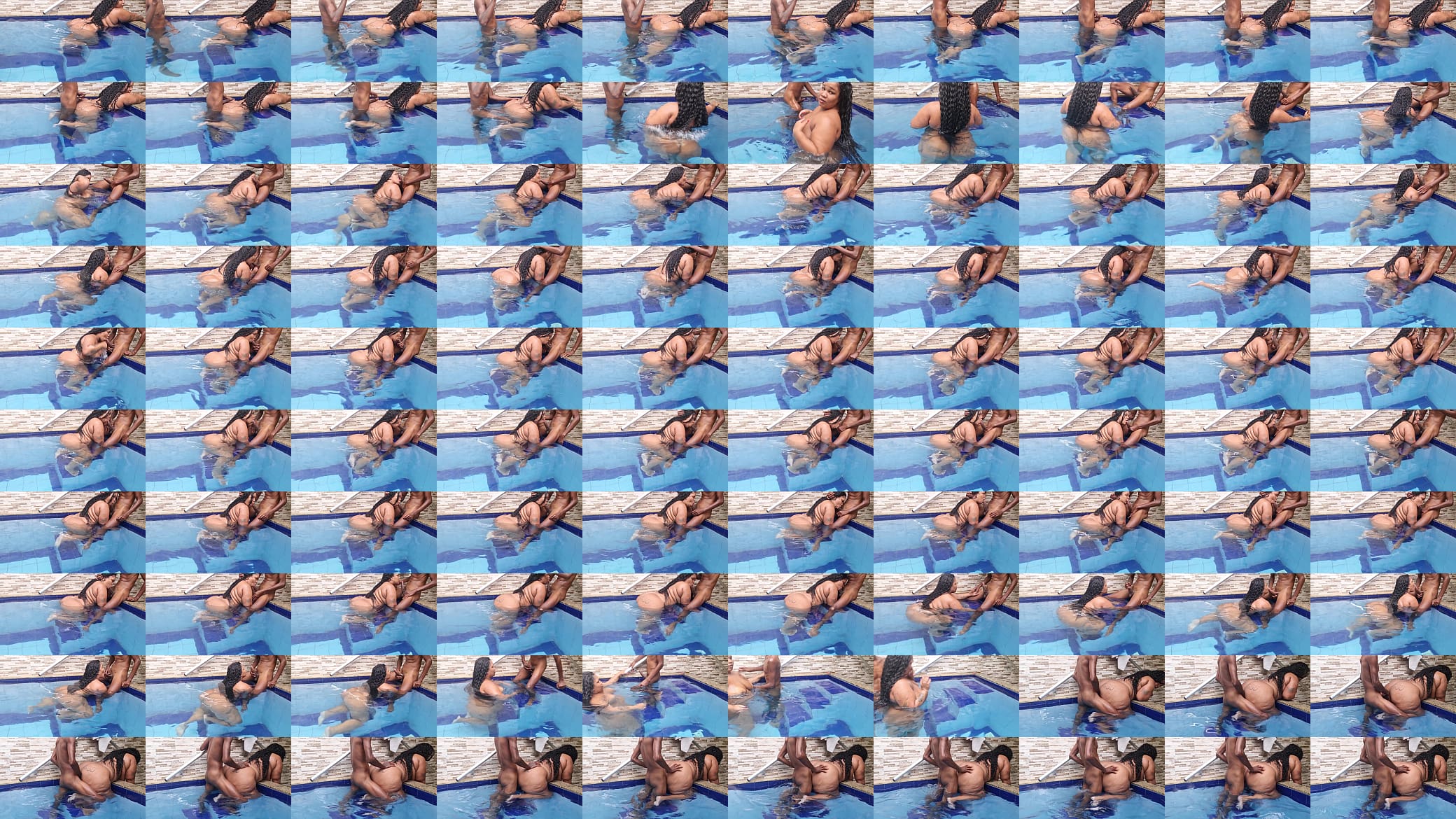 Magrinho dotado fudendo a bbw gostosa na piscina. 预览图
