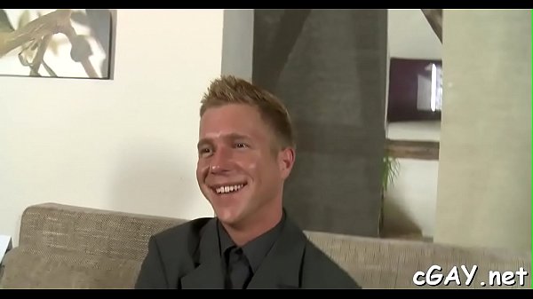 Sophisticated gay hunk receives concupiscent or...