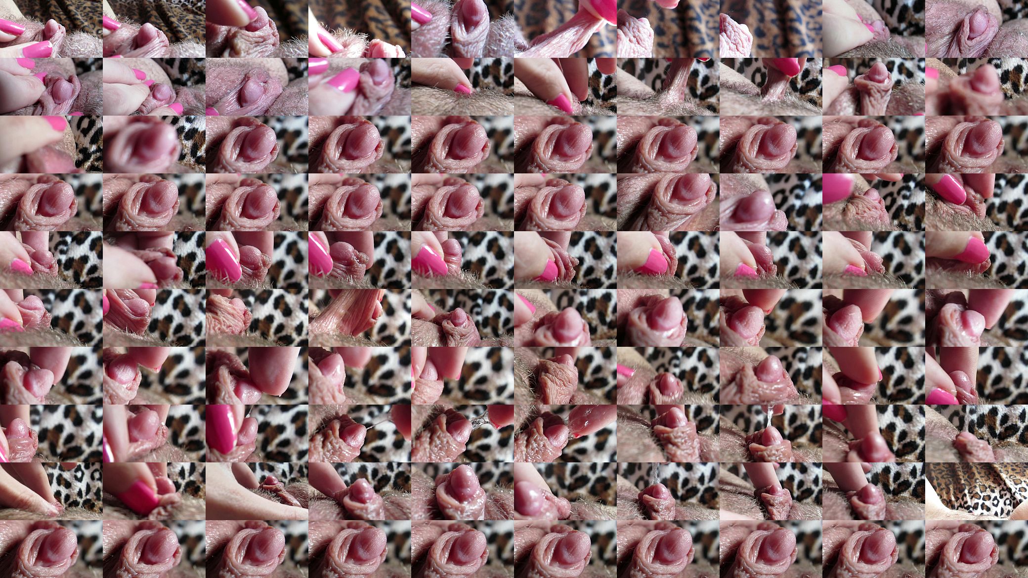 Extreme close up on my huge clit head pulsating 预览图