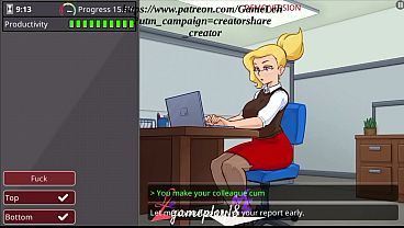 Barely Working: Working and satisfying my colleagues' desires (18  gameplay, heterosexual route)