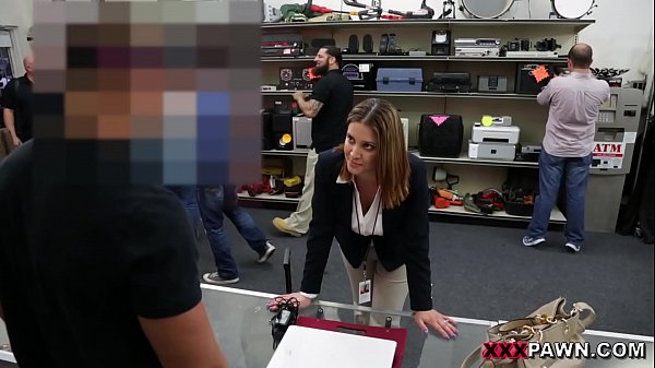 XXX PAWN - Foxy Business Lady Gets Her Big Ass Fucked In Backroom