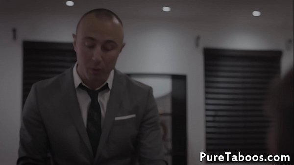 Petite teen pussybanged roughly at office