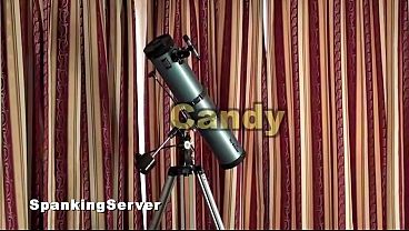 Candy gets a bare back whipping 0206