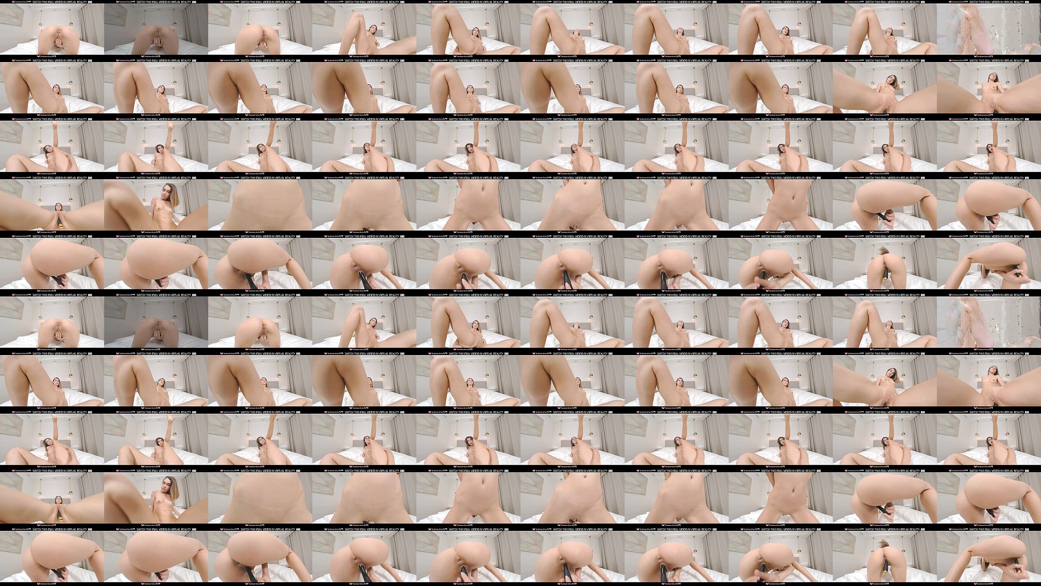 Solo blonde teen Elena Vedem with shaved tight pussy in VR. 预览图