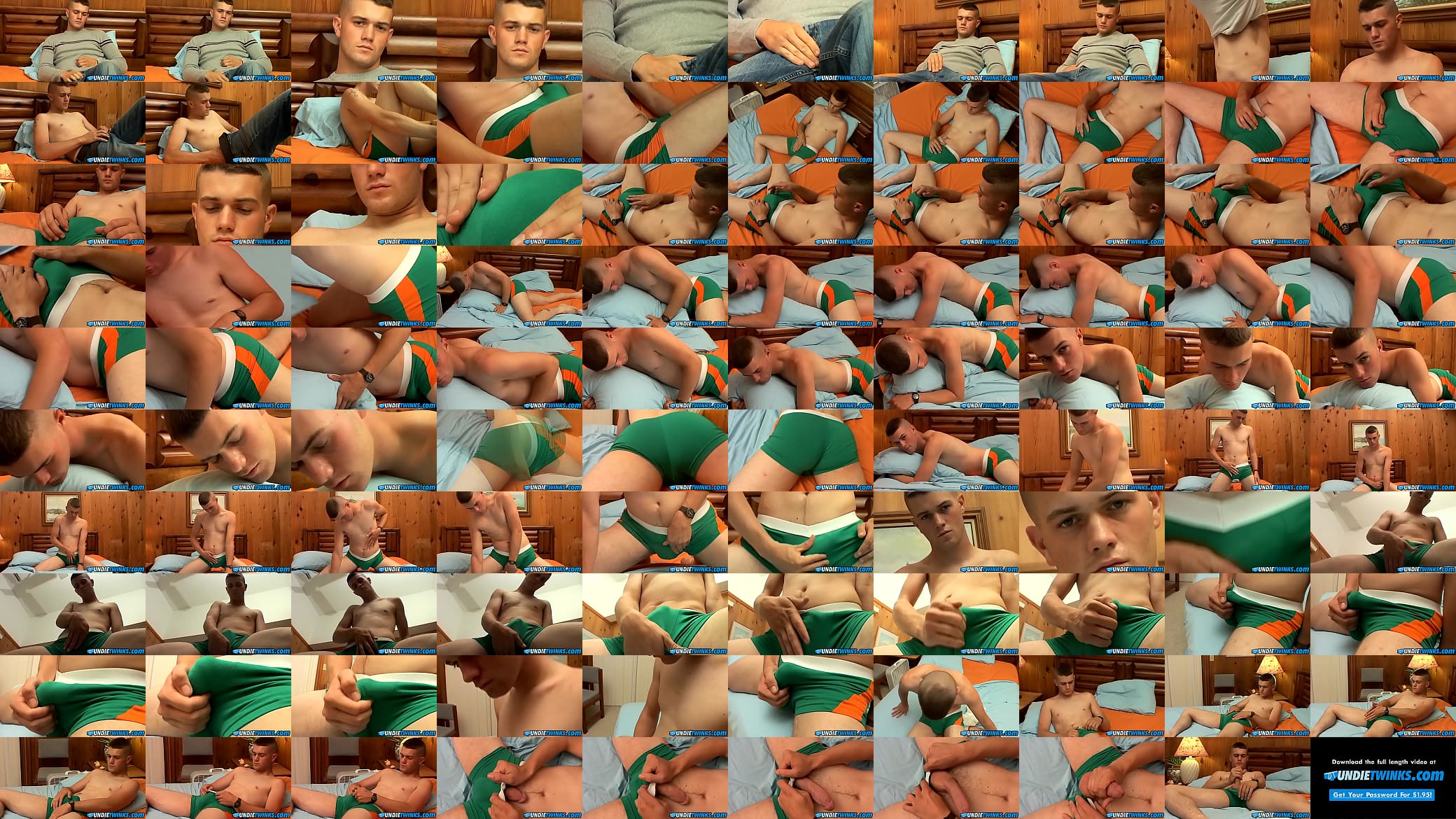 Handsome amateur in underwear Bryce Corbin masturbates solo 预览图