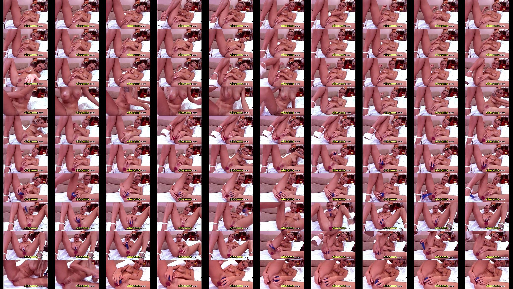 Teen blonde anal dildo and squirting on cam 预览图