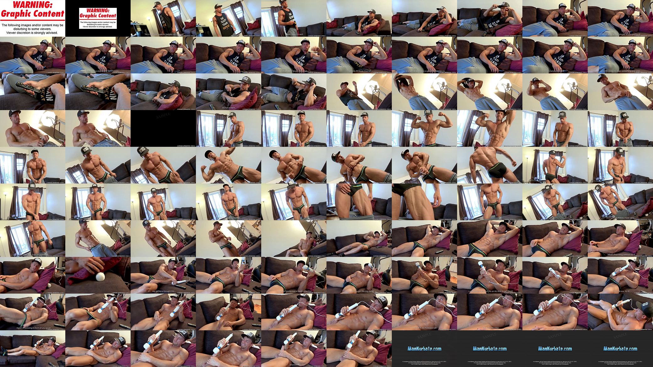 Bodybuilder loves to striptease 预览图