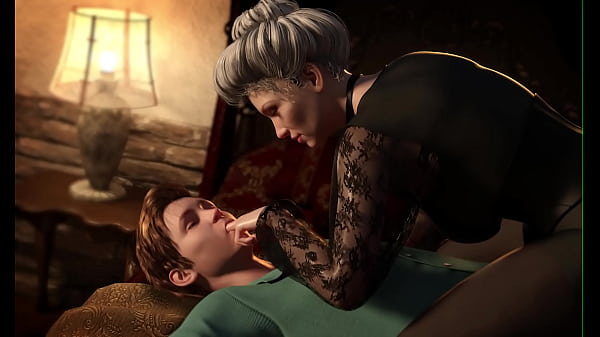 Freaky milf dominates a young man (Full game in bio)