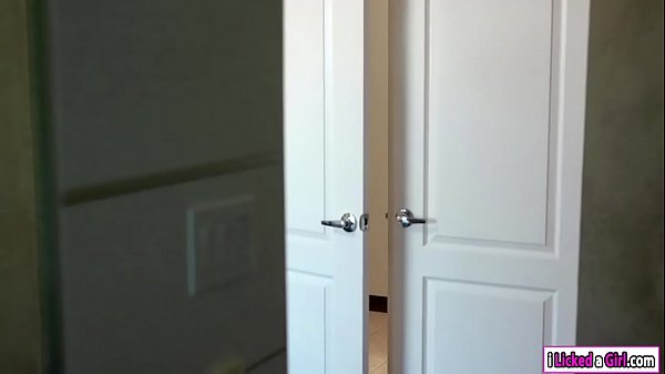 Horny milf sneaks in and licks pussy