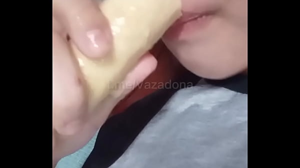 banana masturbation selftape