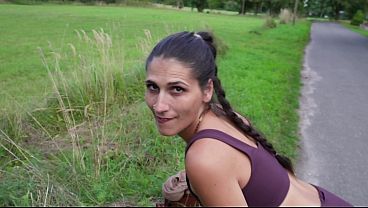 The Pakistani jogger wanted to do it secretly behind the hay bales.