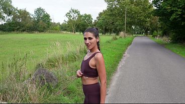 The Pakistani jogger wanted to do it secretly behind the hay bales.