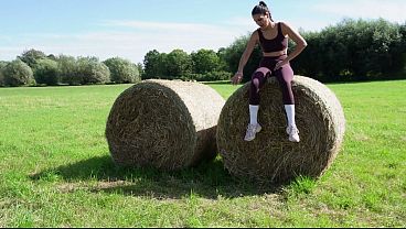 The Pakistani jogger wanted to do it secretly behind the hay bales.
