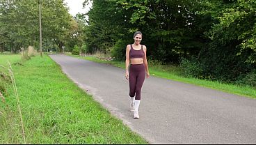 The Pakistani jogger wanted to do it secretly behind the hay bales.