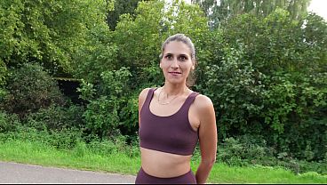 The Pakistani jogger wanted to do it secretly behind the hay bales.