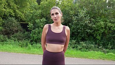 The Pakistani jogger wanted to do it secretly behind the hay bales.