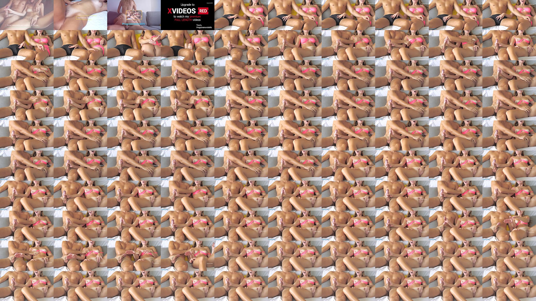 Huge cumshot after real couple mutual masturbation - ProgrammersWife 预览图