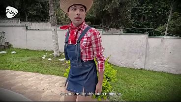 Perv Grandma hires young gardener and ends up fucking him hard in the ass