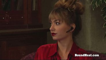 Tight Blonde Lesbian Slave Moans And Orgasms From Fingering