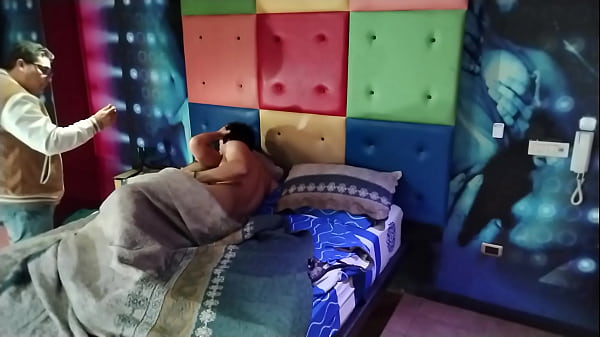 Cuckold enjoys watching his hot wife fuck a you...