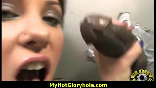 Sexy Wild Lady Deepthroats At Gloryhole 1