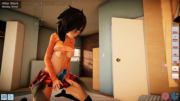 Our appartment [Hentai SFM game] Ep.1 Pussy penetration is not so easy with a wiggling dick