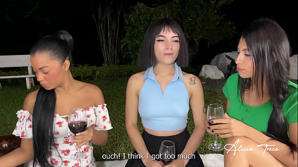 Cute girls fuck at a picnic