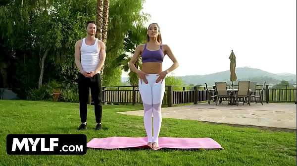 Mylf - Fit Milf Takes Off Her Tight Yoga Pants And Works Out Her Tight Pussy On Lucky Dude's Cock