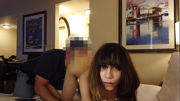 18yo Tiny Candy Cruise Fucks & Sucks Older Fan For His Cum