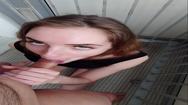 Vika Lita - Blowjob on balcony