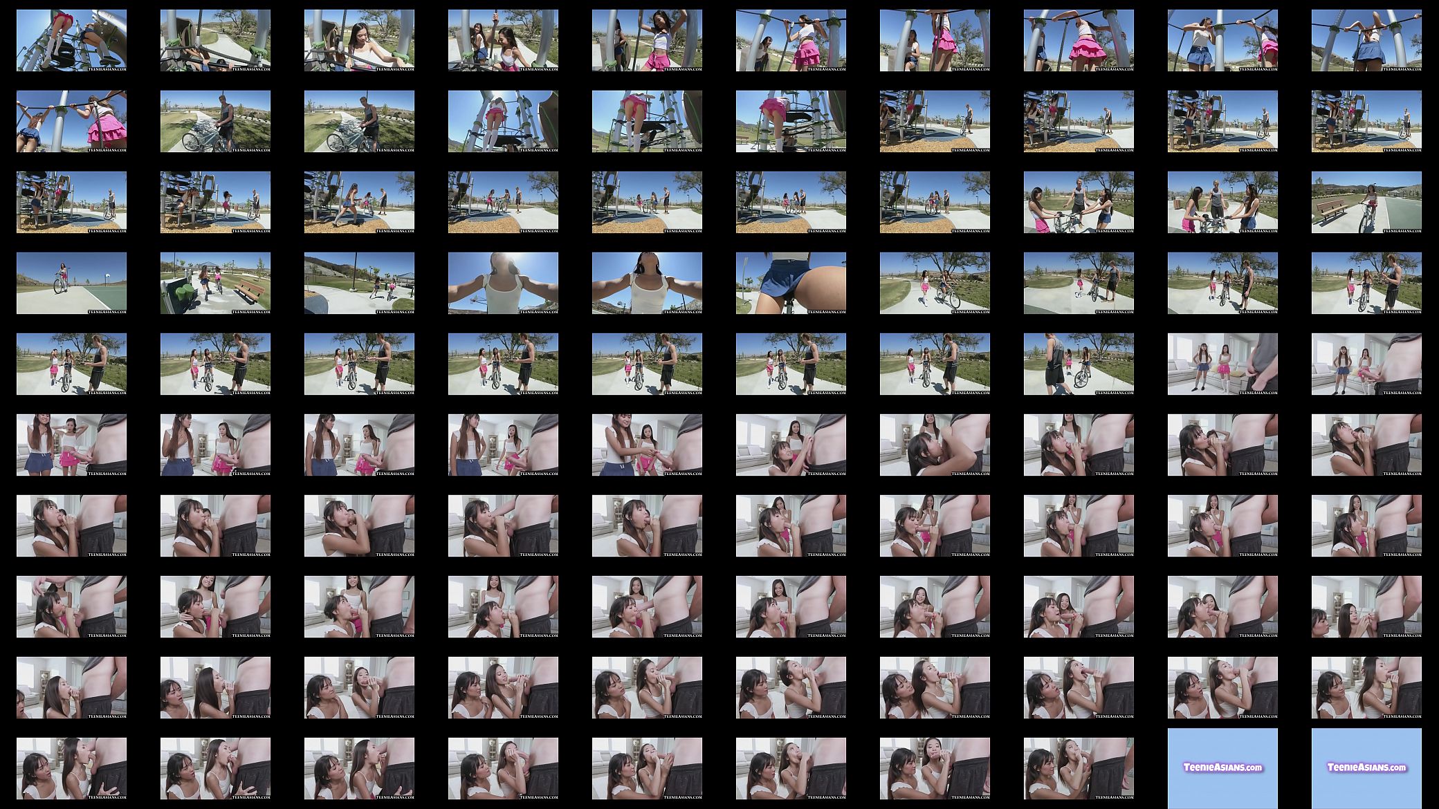 Tiny Asian Teens Share Big Cock! 预览图
