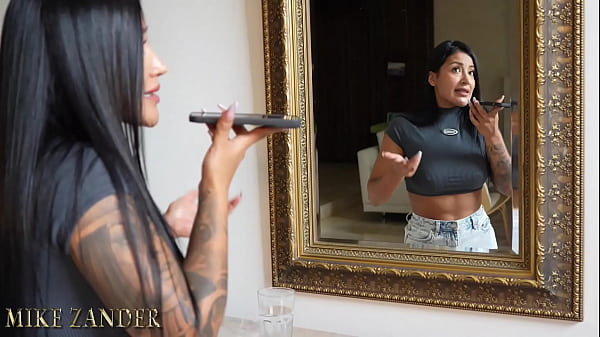 I ended up fucking a sexy black haired woman with a big ass because of a small technical error