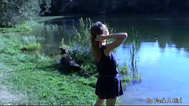 Download Video - Amateur sex with beautiful blonde girl in wood by the lake
