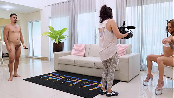 Behind the Scene from Cute young Brazilian Brun...