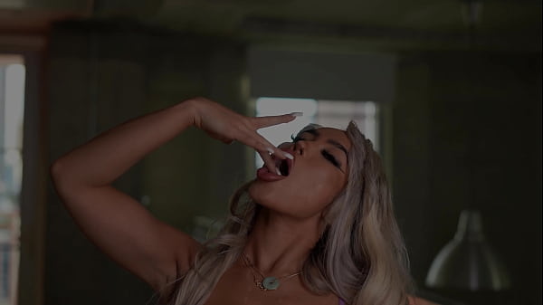 Petite interracial gets her VALENTINE'S DAY gift fucked in pussy in doggy style - THREESOME