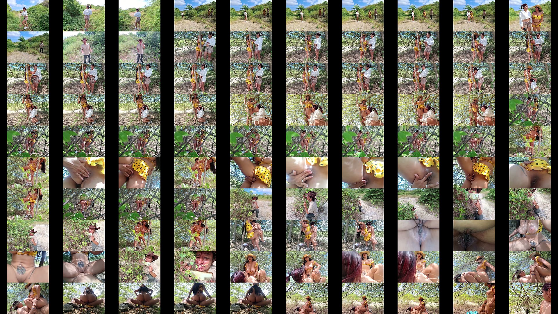 The perverted old stepfather records his two busty and curvy stepdaughters having lesbian sex in the countryside. 预览图
