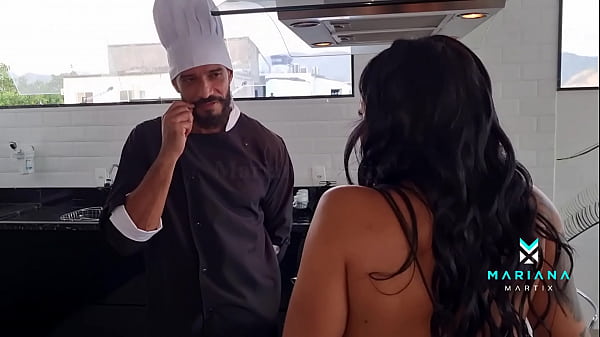 Being unfaithful with the new Brazilian Chef Vinny Burgos that my husband hired him to cook dinner at home - Mariana Martix