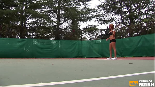 Muscular guy bangs two hot girls with tight cunts outside