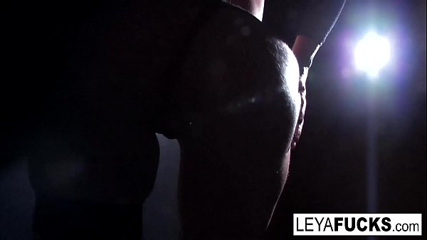 Griddy interracial anal scene with hot big titty blonde