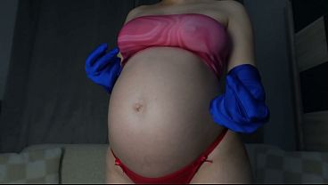 I'll show you the veins on my hands, but first I'll show you how sexy my blue gloves are, then I'll slowly take them off and show you the veins on my hands.