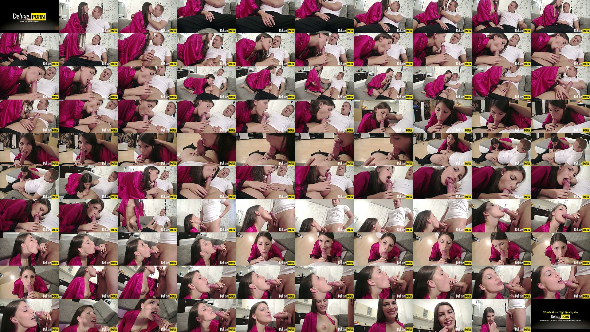 Gorgeous brunette girlfriend gives a stunning blowjob 预览图