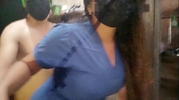 Dirty old cleaning lady invites the courier from work to her house and they have very intense passionate sex it makes her moan like a first time slut