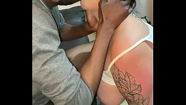 Thick white girl maddison black shows delivery driver how well she can suck