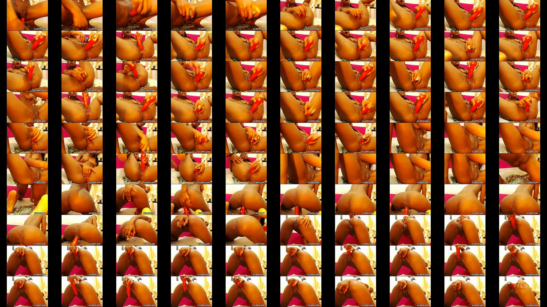 Webcam ebony dildo toying creaming 2 预览图