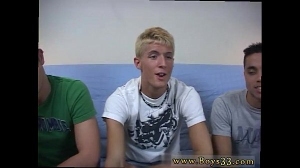 Straight teen gets gang bang by muscular gay gu...