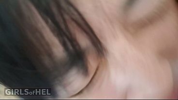 POV - Submissive japanese girl learns how to suck dick and gets fucked in the ass