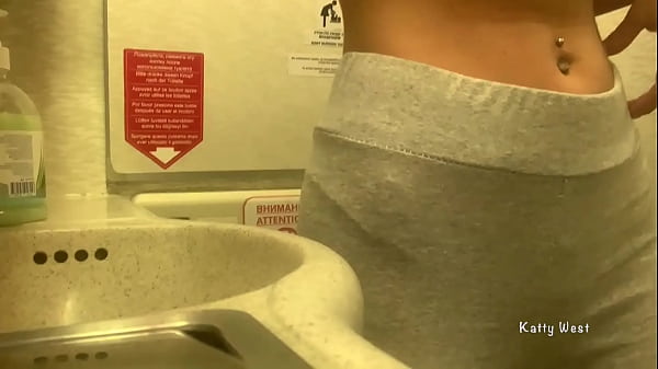 Download Video - Risky Pee and Masturbation on Airplane toilet