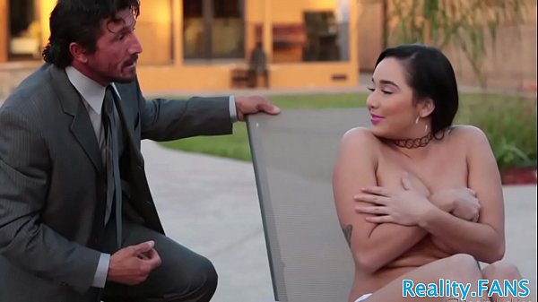 Busty teen gets doggystyled after cockriding 6 min