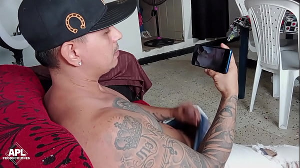 I come home and find my horny stepson touching his big cock in the living room - Part 1