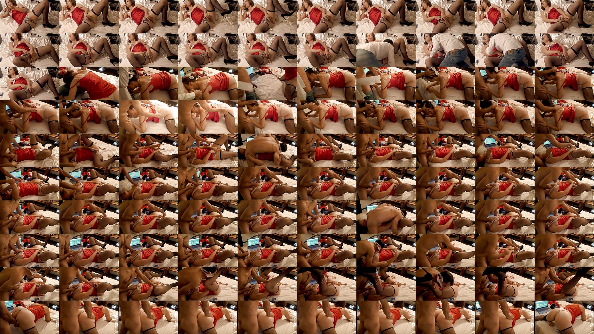 1348 01 french amateur white satin panties satin red dress fishnet heels fishnet clothed gystyle blowjob ass to mouth 预览图